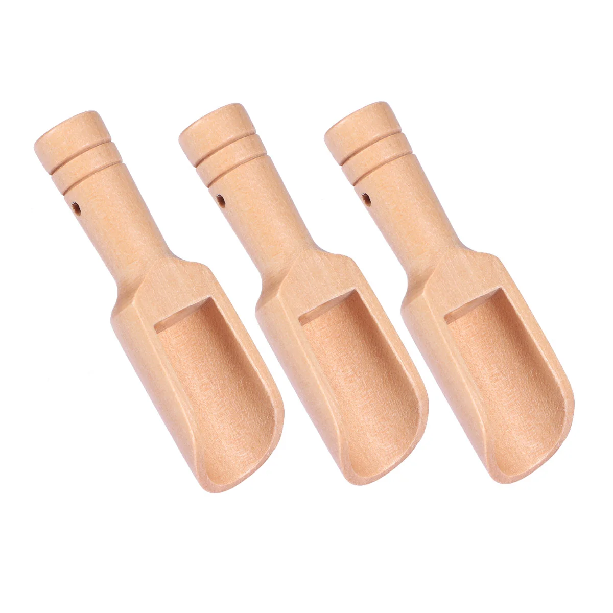 

Spoon Scoop Wood Sugar Spoons Wooden Tea Coffee Bath Salt Cup Bean Mustard Dipper Serving Mini Measuring