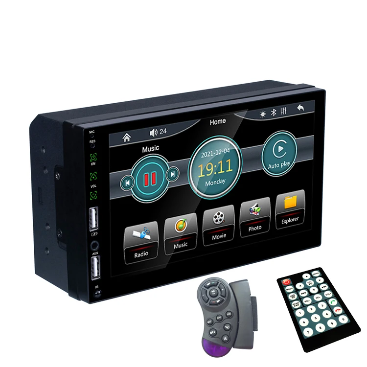 

Universal Full Touch Carplay Android Auto Mirror Link 3 USB Port Fast Charging BT 7 Inch MP5 Player
