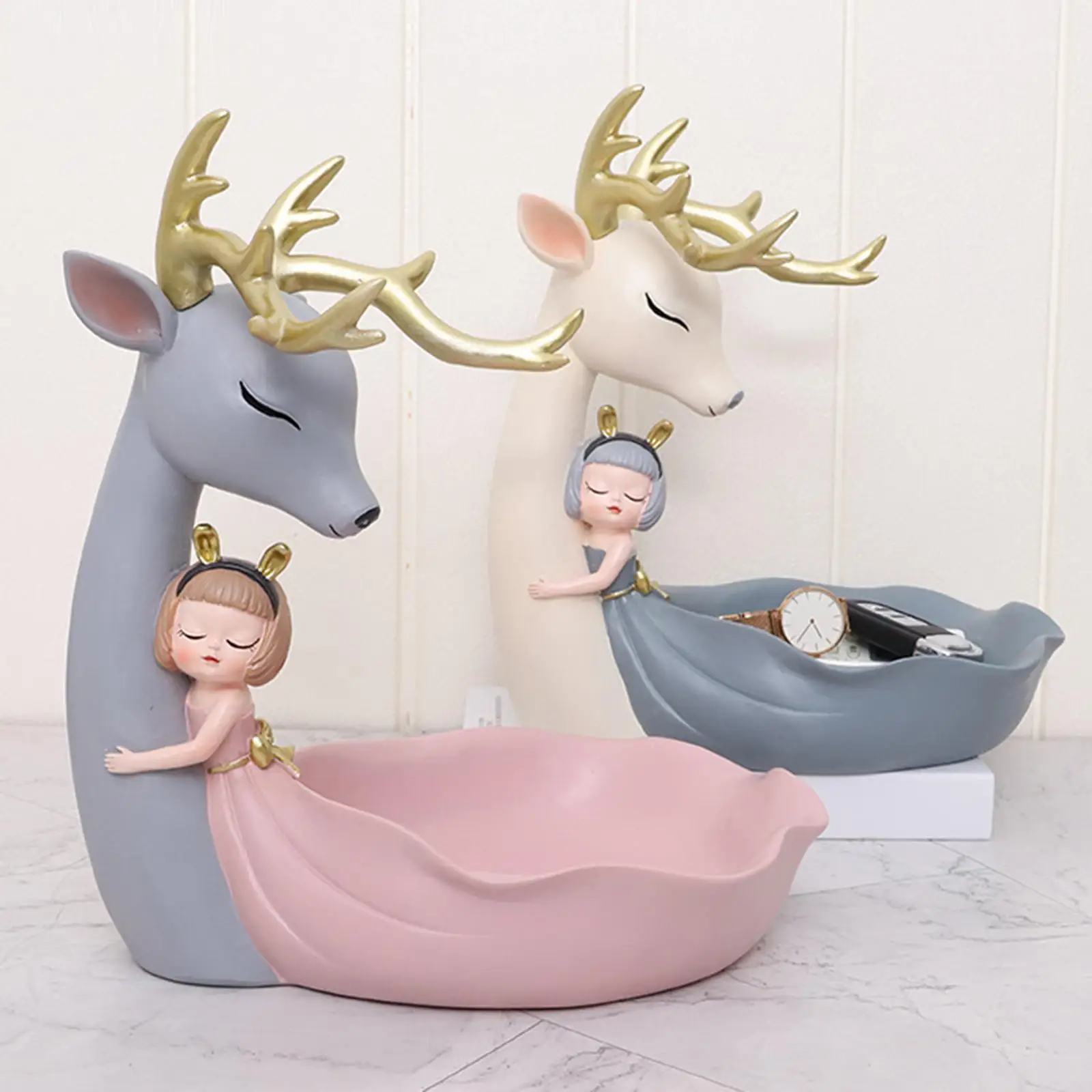 

Key Storage Ornaments Phone Holder Artistic Decor for Porch Table