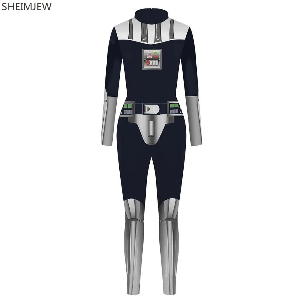 Женский костюм зентай в стиле стимпанк робот вечерние комбинезоны сексуальное