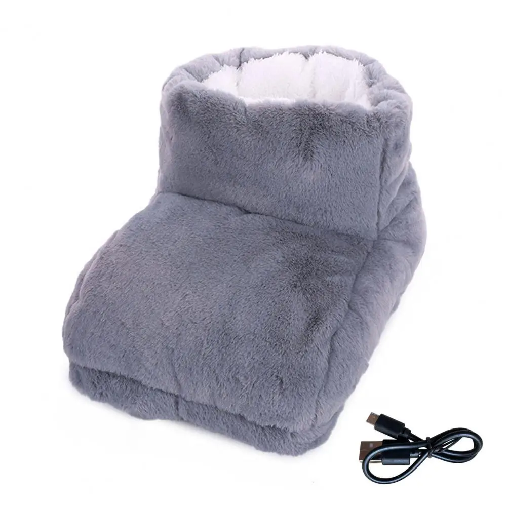 

1 пара обуви с подогревом USB, практичная безопасная обувь с подогревом напряжения 5 В, подогреватель для ног, стабильная производительность, нагревательные ботинки
