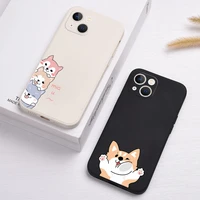 for iphone 13 12 11 pro max silicone back case for iphone xs max xr x se 2020 2022 8 7 6 6s plus animal pattern cute phone case