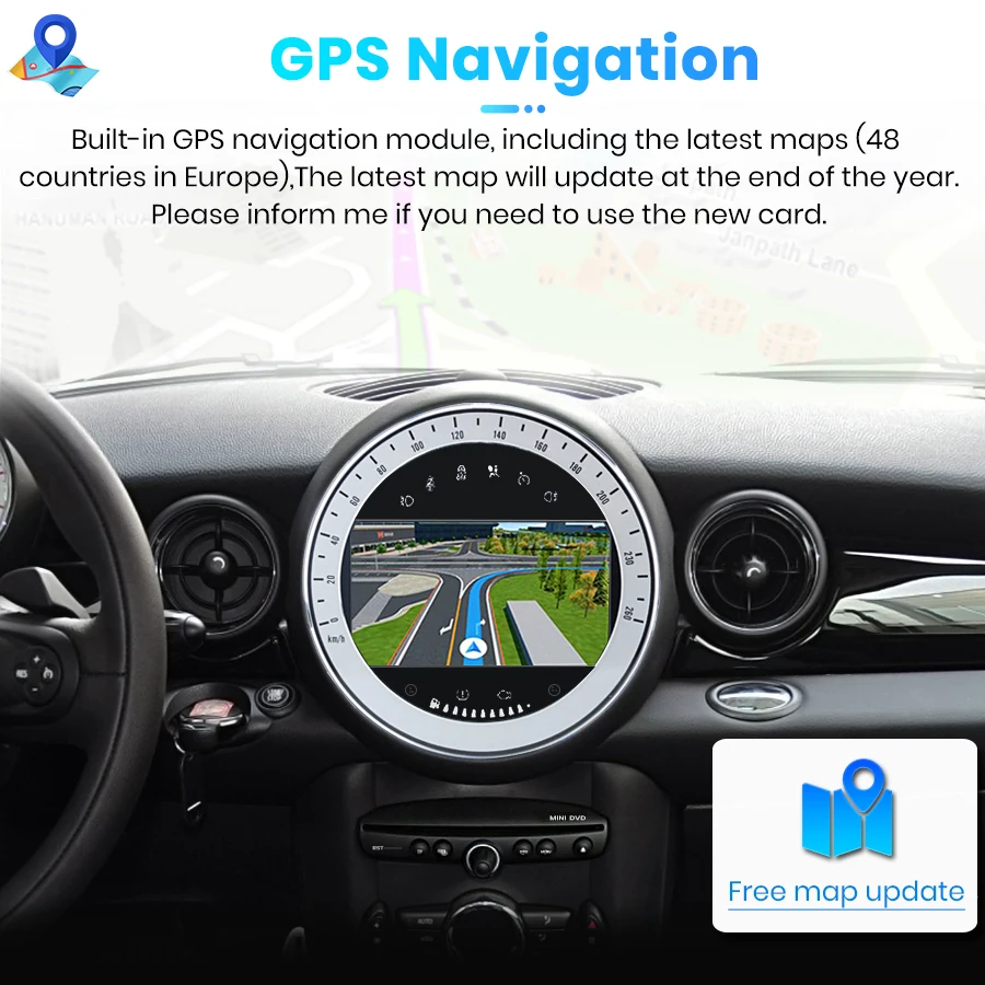 Автомагнитола AWESAFE мультимедийный плеер на Android 10 0 с 7 &quotэкраном GPS радио для BMW Mini