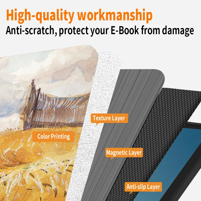 Магнитный чехол для ONYX BOOX страница и Go Color 7 планшетофон Leaf 3c Leaf3 с автоматическим