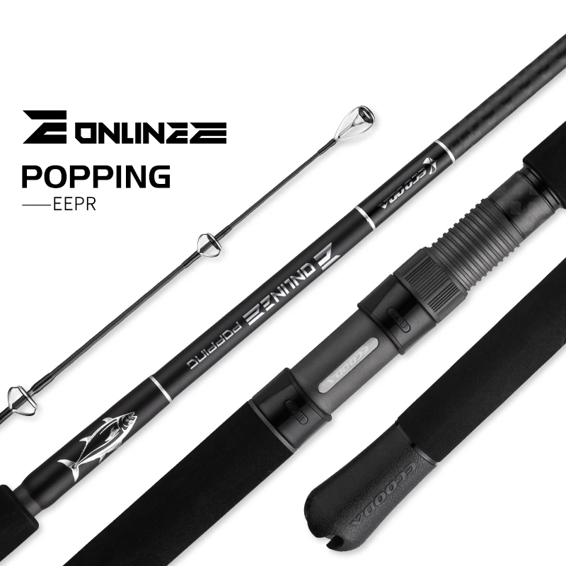 

Outdoor Sports Brand Online E Series EEPR 792S/832S Fuji Guides Popping Rod Long Integrated Handle Fishing Rods