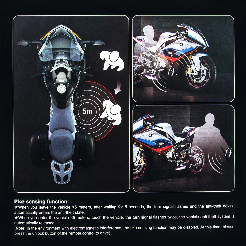 Система противоугонной сигнализации для мотоцикла двусторонняя гоночная