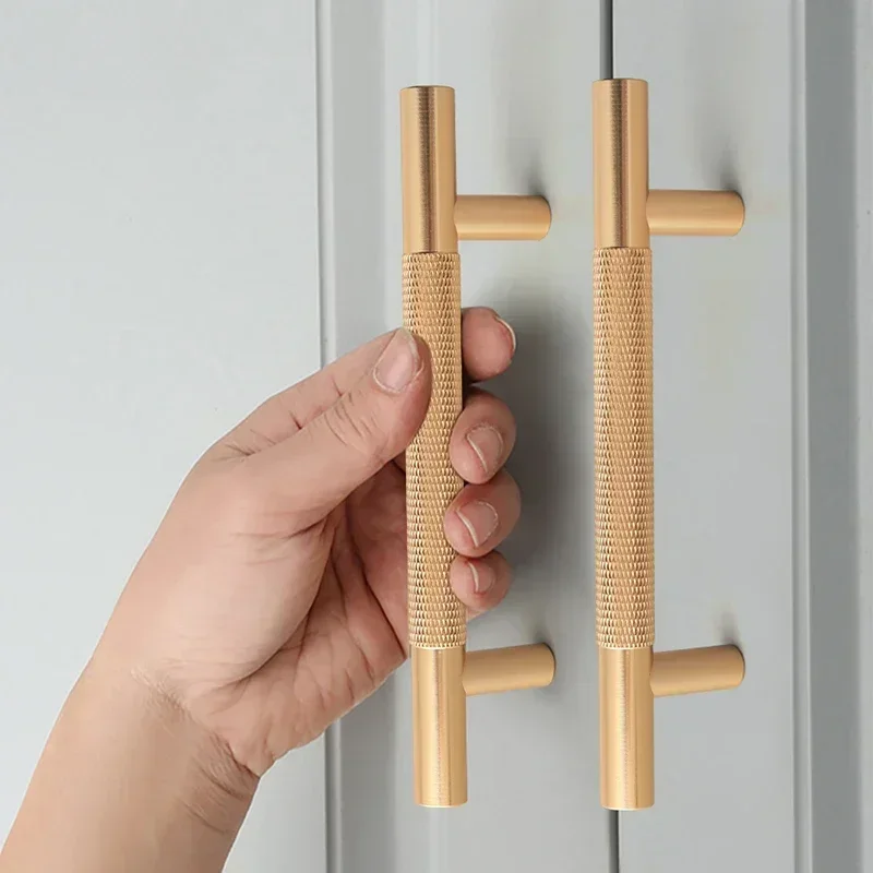 Ручки для кухонных шкафов из алюминиевого сплава с накаткой