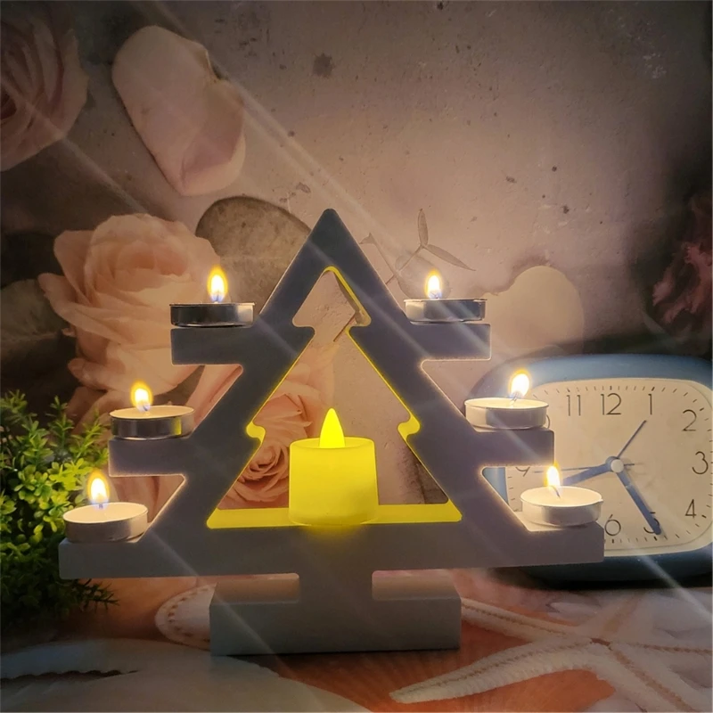 Прочные силиконовые формы для подсвечников Гибкие рождественской елки