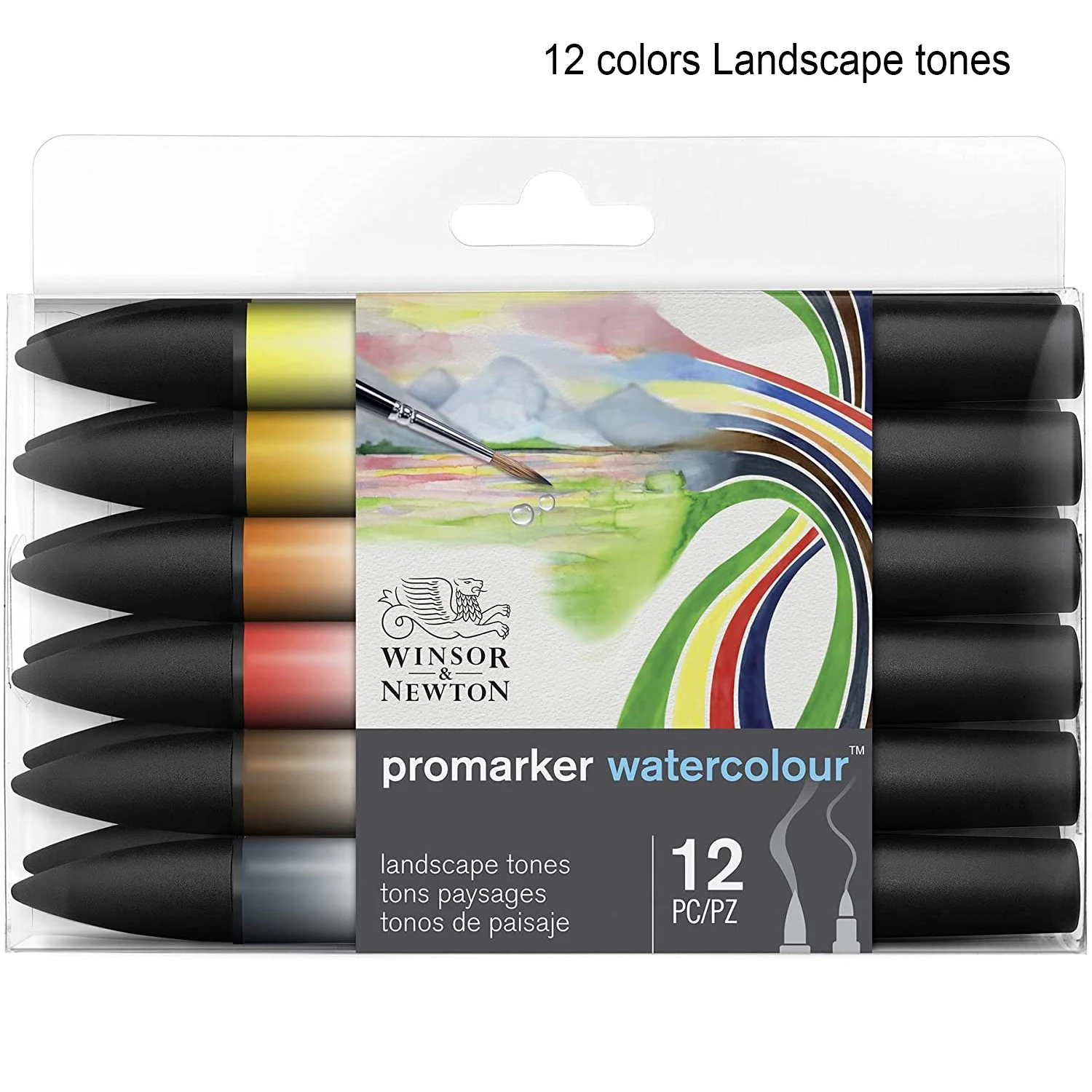 Winsor & Newton 6/12/24 цвета Акварельный маркер Promarker с двойными наконечниками
