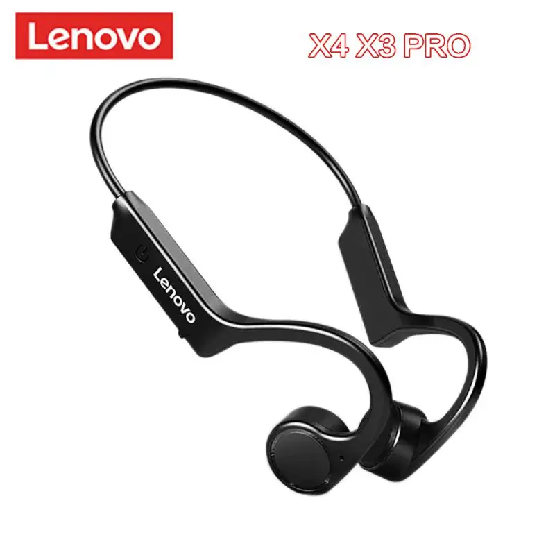 

Беспроводная Bluetooth-гарнитура Lenovo X5 X4 X3 Pro, наушники с костной проводимостью, Hi-Fi наушники IPX8 для плавания с ушным крючком, водонепроницаемые н...