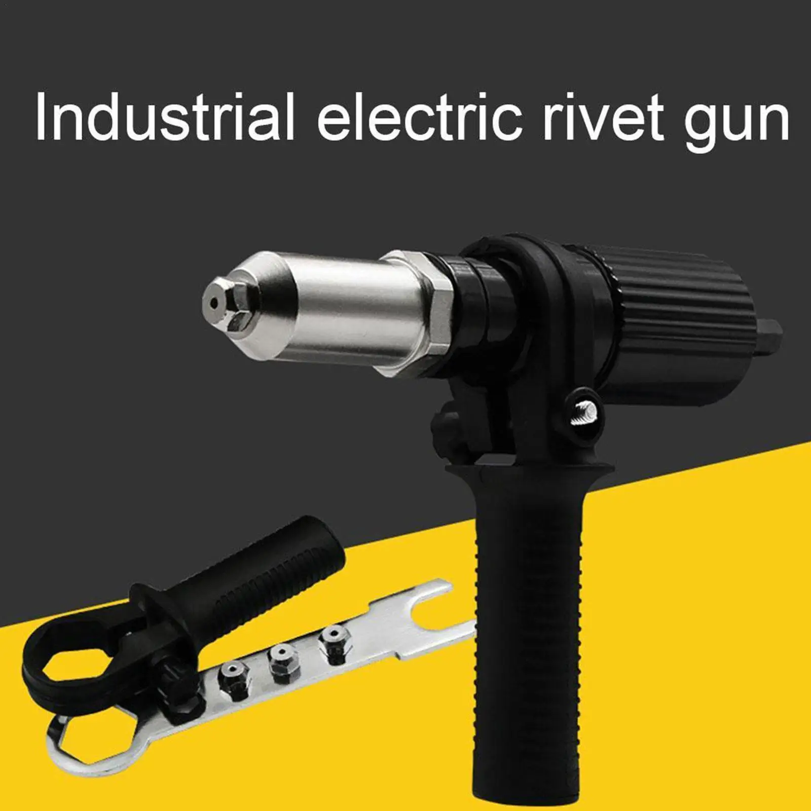 

Electric Rivet Gun 2.4mm, 3.2mm, 4.0mm, 4.8mm Rivet Nut Gun Drill Adapter Cordless Riveting Tool Insert Nut Pull Rivet Tool