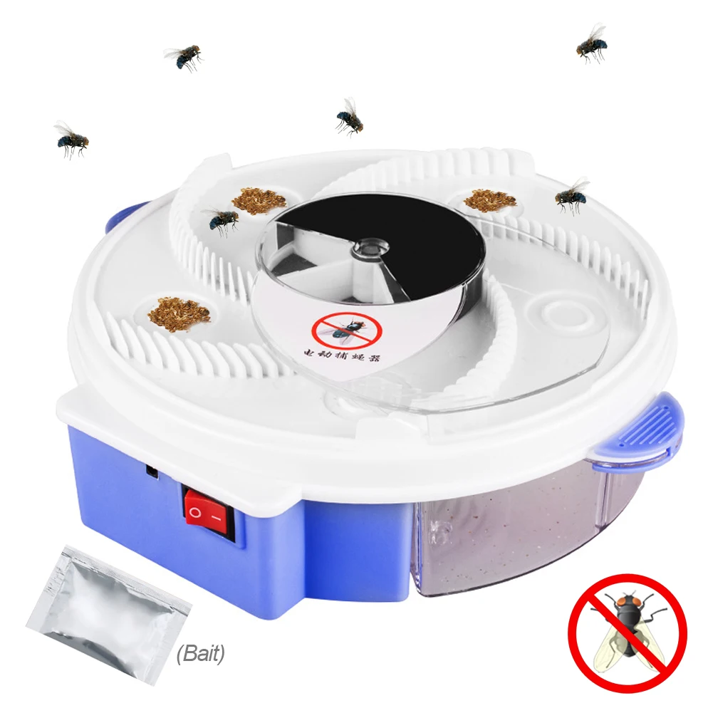 

USB Automatic Flycatcher Insect Traps Fly Trap Pest Reject Control Repeller Electric Catcher Killer Indoor Outdoor Fly Trap