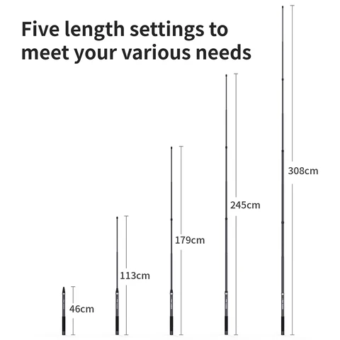 Невидимая палка для селфи из углеродного волокна для Insta360 X5/X4/X3