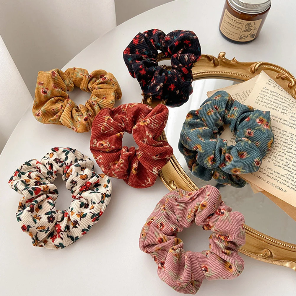 5 шт. драгоценные камни для волос женщин резинки вельветовые аксессуары галстуки