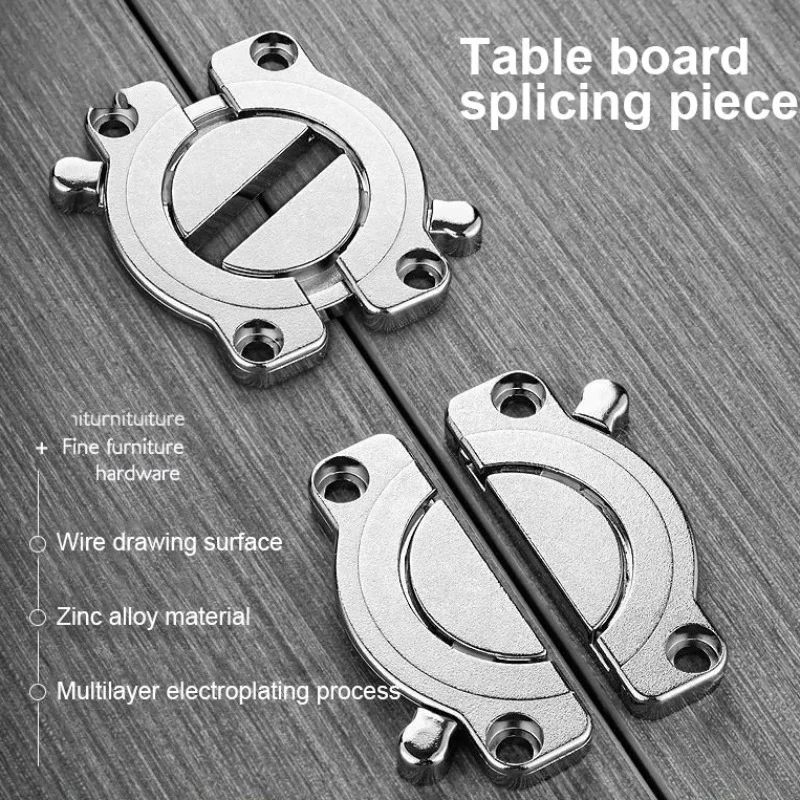 

Strong Furniture Hinges Fixing Fitting Zinc Alloy And ABS Table Connector latch Bracket Conference Desktop Combination Fastener