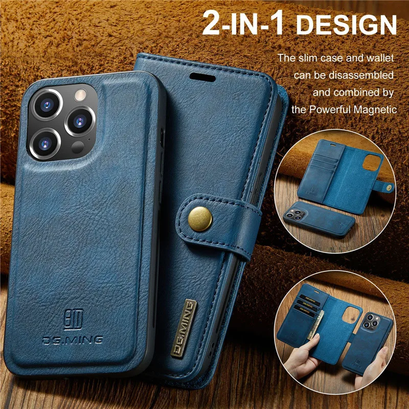 

Luxury Support Leather Case For iPhone 14 13 12 11 Pro Max X XR XS 8 7 Plus SE 2022 Multi-function Card Slot Holder Wallet Cover