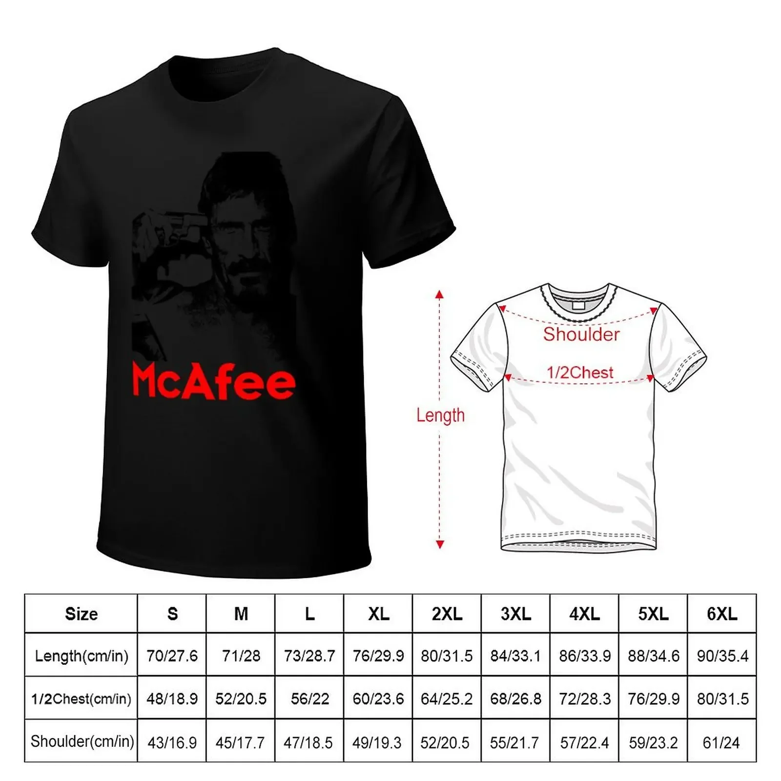 Футболка McAfee, рубашки с рисунком, футболки по индивидуальному заказу, мужская хлопковая футболка (art.: 3920caafe7aaa) - 3920caafe7aaa