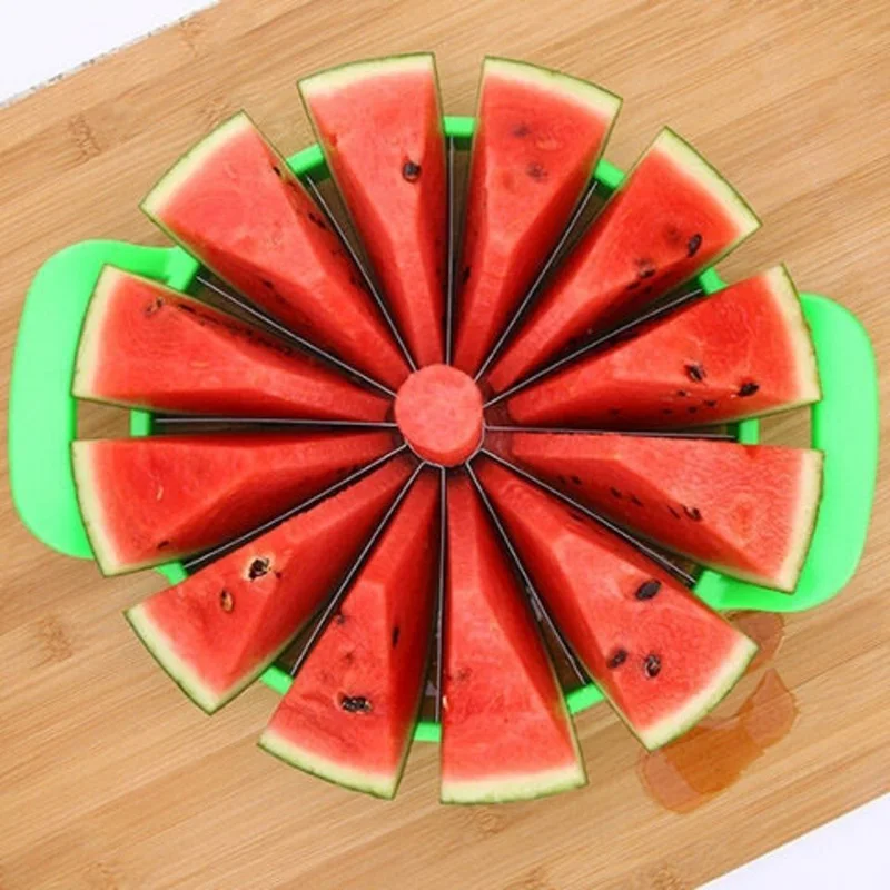 Creative Watermelon Cutter Knife Stainless Steel Fruit Knife Split Corer Multi-functional Divider Pitaya Cantaloupe Slicer Dicer