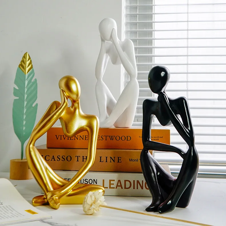 

Modern Simple Thinker Abstract Character Artwork Decoration Decoration of Nordic Office Bookshelf