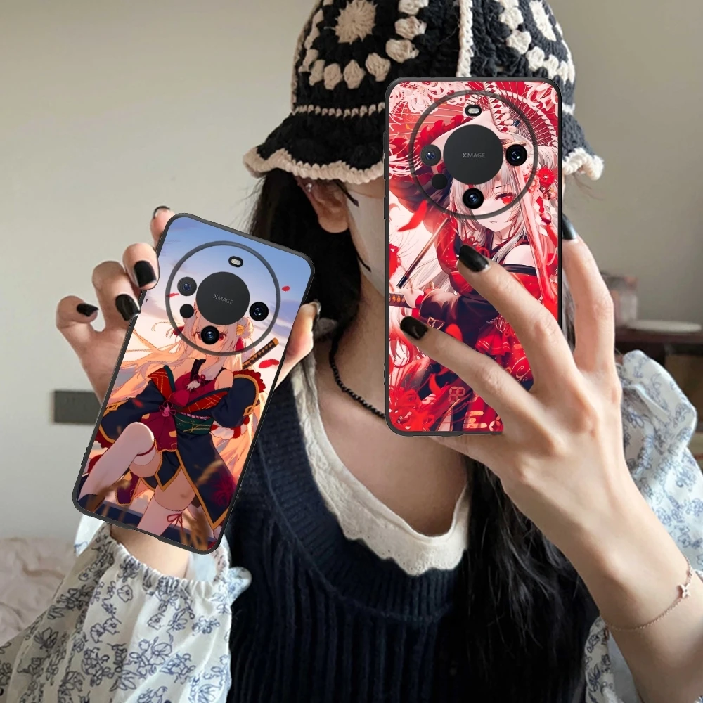 Чехол для мобильного телефона с рисунком Nakiri Ayame Huawei Mate 60 50 40 30 20 10 Pro Plus Lite E Φ