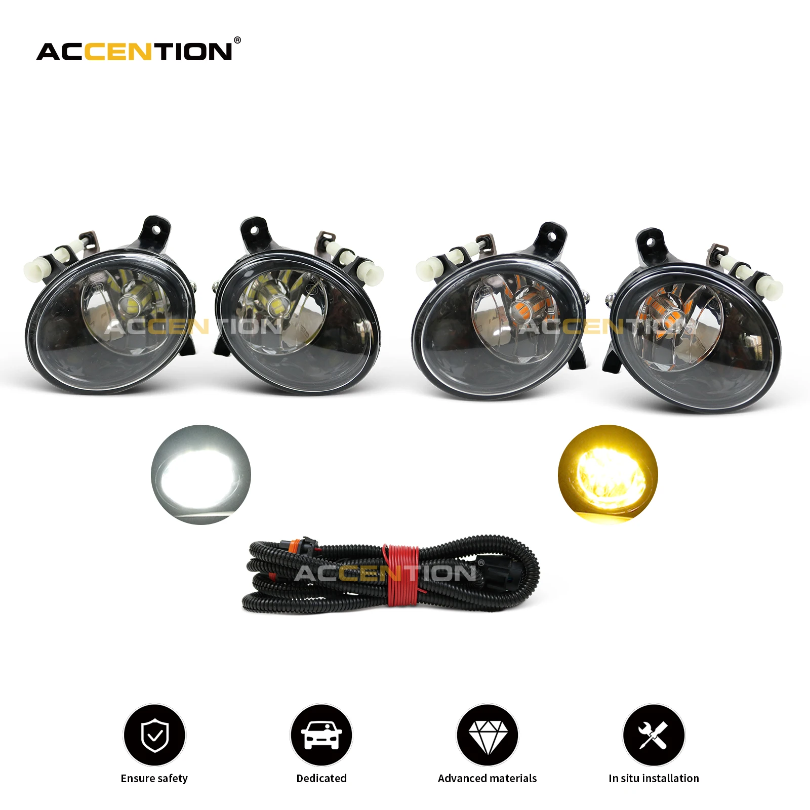 Luz LED antiniebla para coche, para Audi A4, B8, S4, A4L, Q5, Allroad 2008, 2009, 2010, 2011, 2012, 2013, 2014, 2015