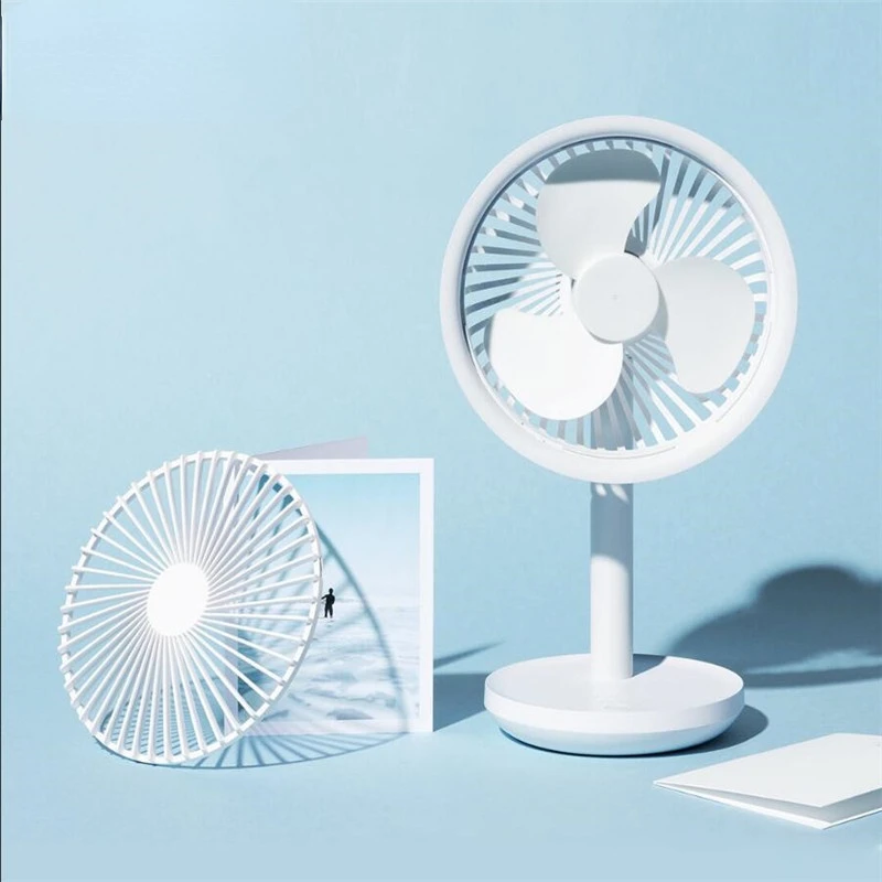 

Youpin SOLOVE Desktop Fan 60 Degree Shaking Head Height ,Wind Speed Adjustable 4000mAh Type-C Chargeable Light Portable Fan Home