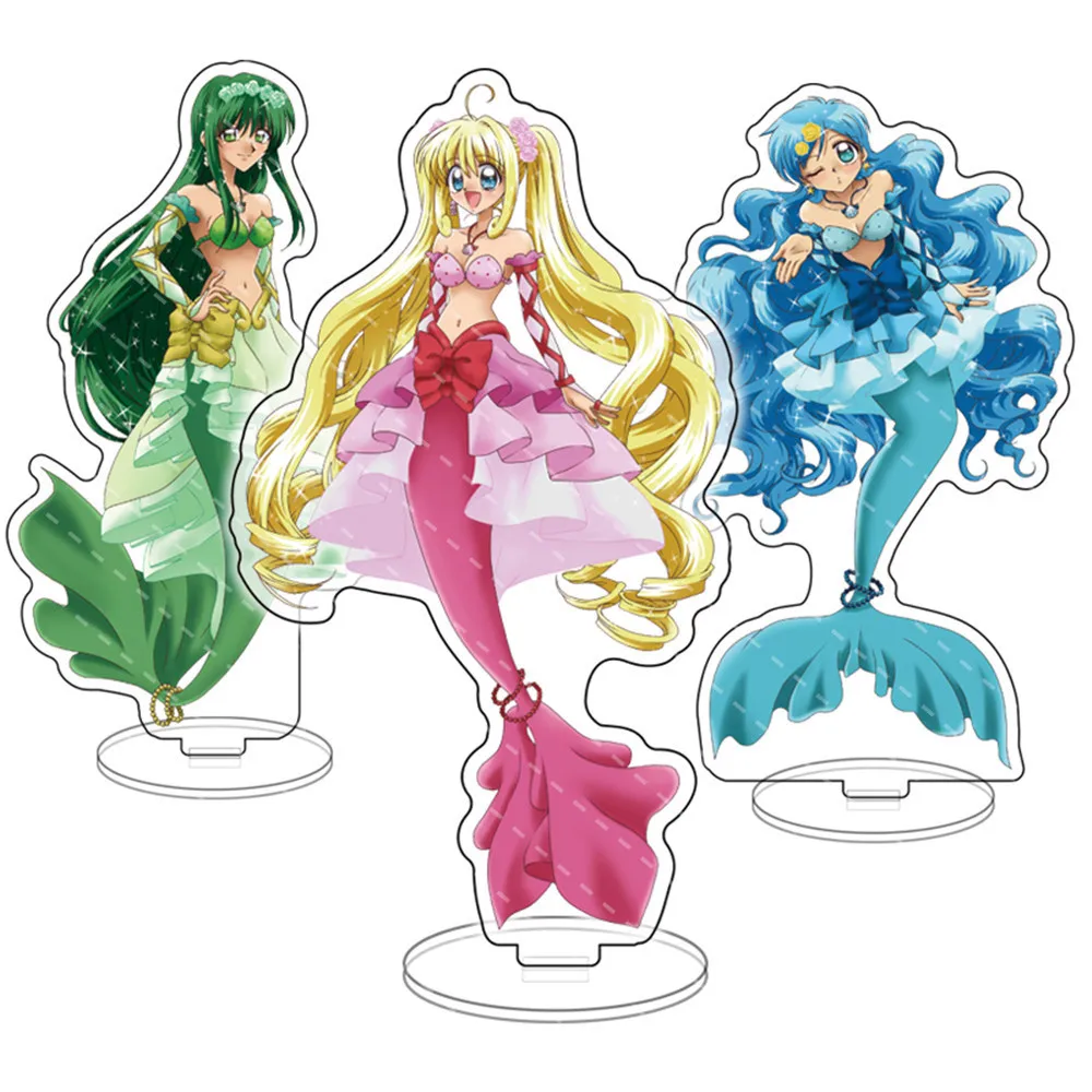 

Anime Mermaid Melody Pichi Pichi Pitch Acrylic Stand Cosplay Nanami Ruchia Lucia Hanon Hosho Model Plate Fans Gift Props