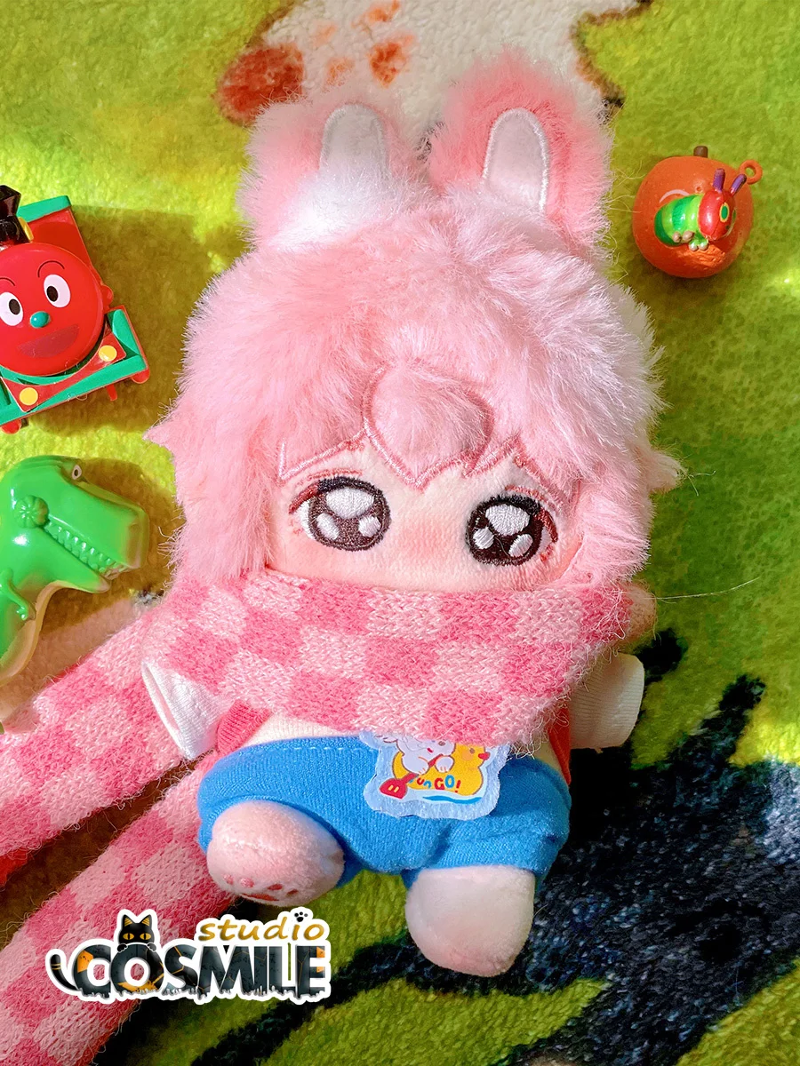 

No attributes Kpop Idol Star Pink Rabbit Mascot Cute Mini Beast Animal Ears Stuffed Plushie 10cm Plush Toy Doll Gift SL Jun