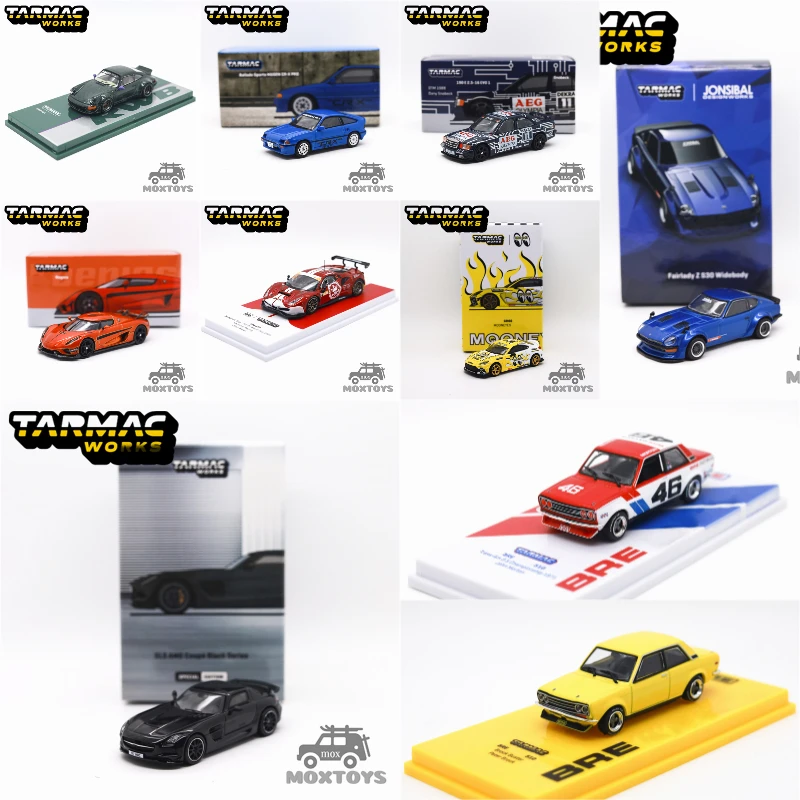 Фото Литая под давлением модель автомобиля Tarmac Works 1:64 510 / SLS / GR86 / 488 GT3 / Regera №1