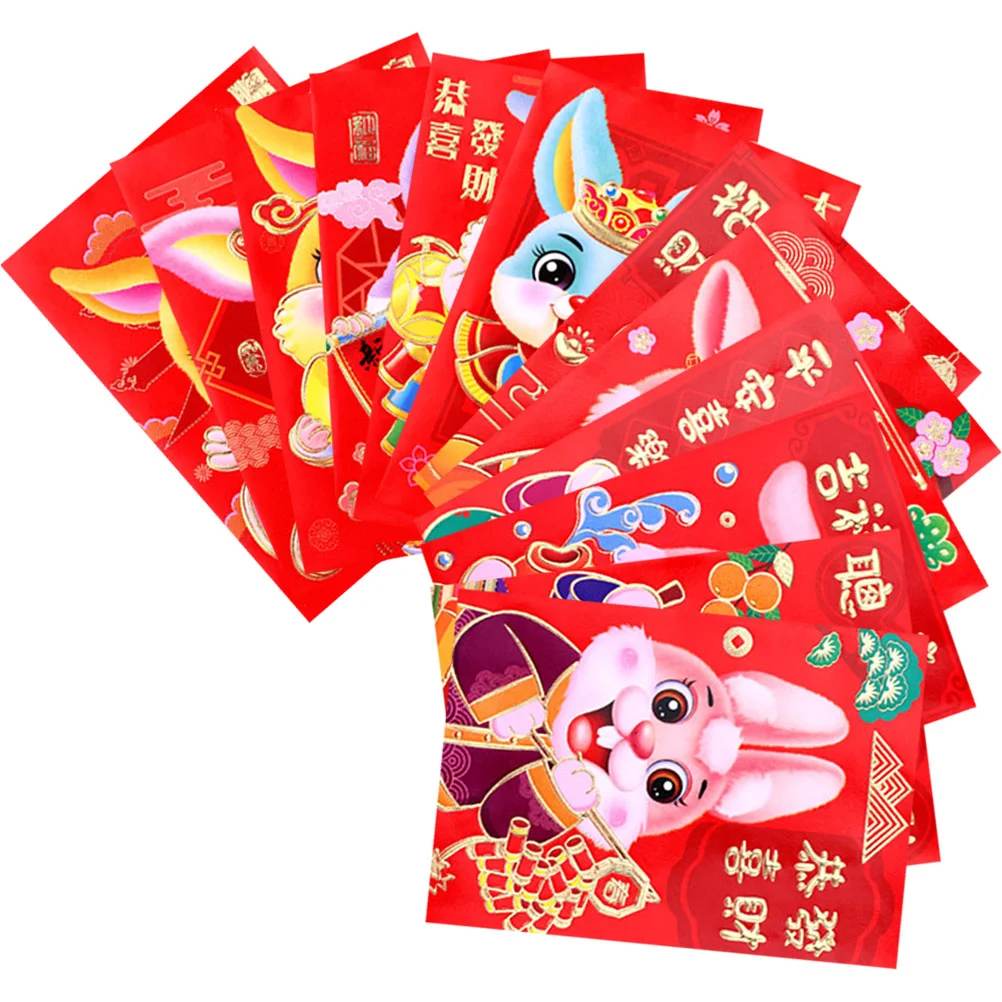 

Year Money Envelopes Red Rabbit Packets New Spring Festival Cash Pocket Hongbao Lucky Pockets Chinese Hong Bao Gift Good Wedding