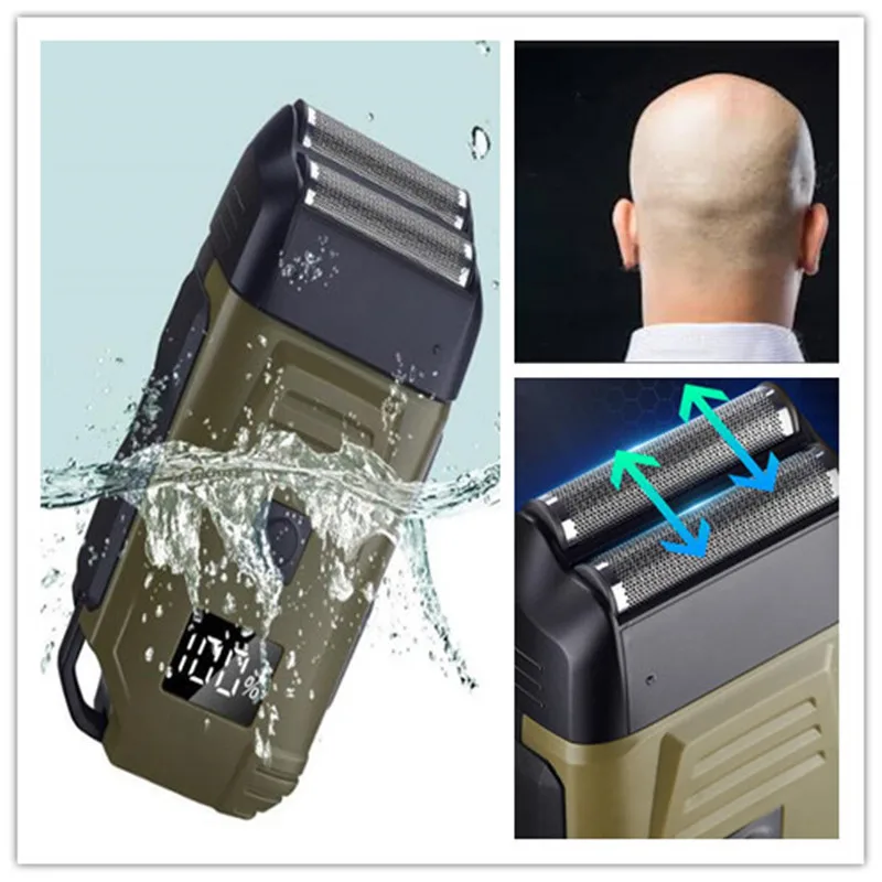 Barber Hair Style Razor Fade Haircut Shaving Machine For Male Portable Foil Blade Beard Cutter