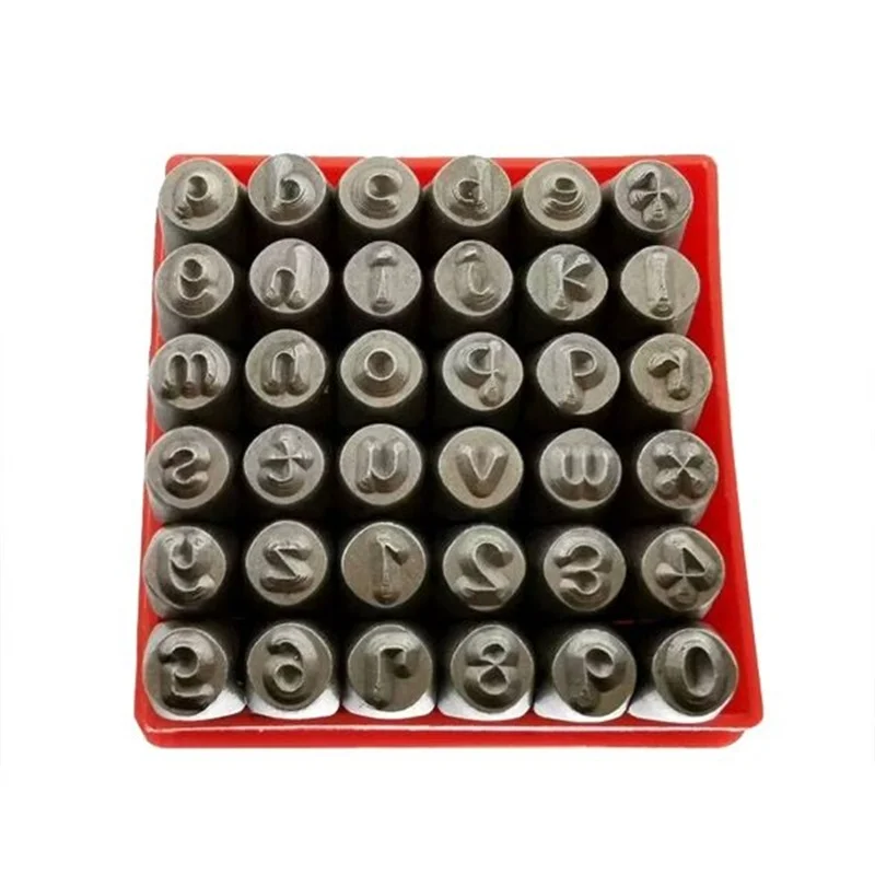 

36pcs/set 3mm English Small letters Steel word punch stamp/leather stamp letters punch for Metal Steel Plate Leather Ring