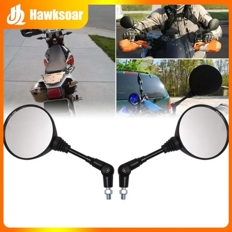 

650 Motorcycle Modified Rearview Mirror Anti-fall Round Mirror 360 Degree Rotation Explosion-proof Side Mirror Rearview Mirror