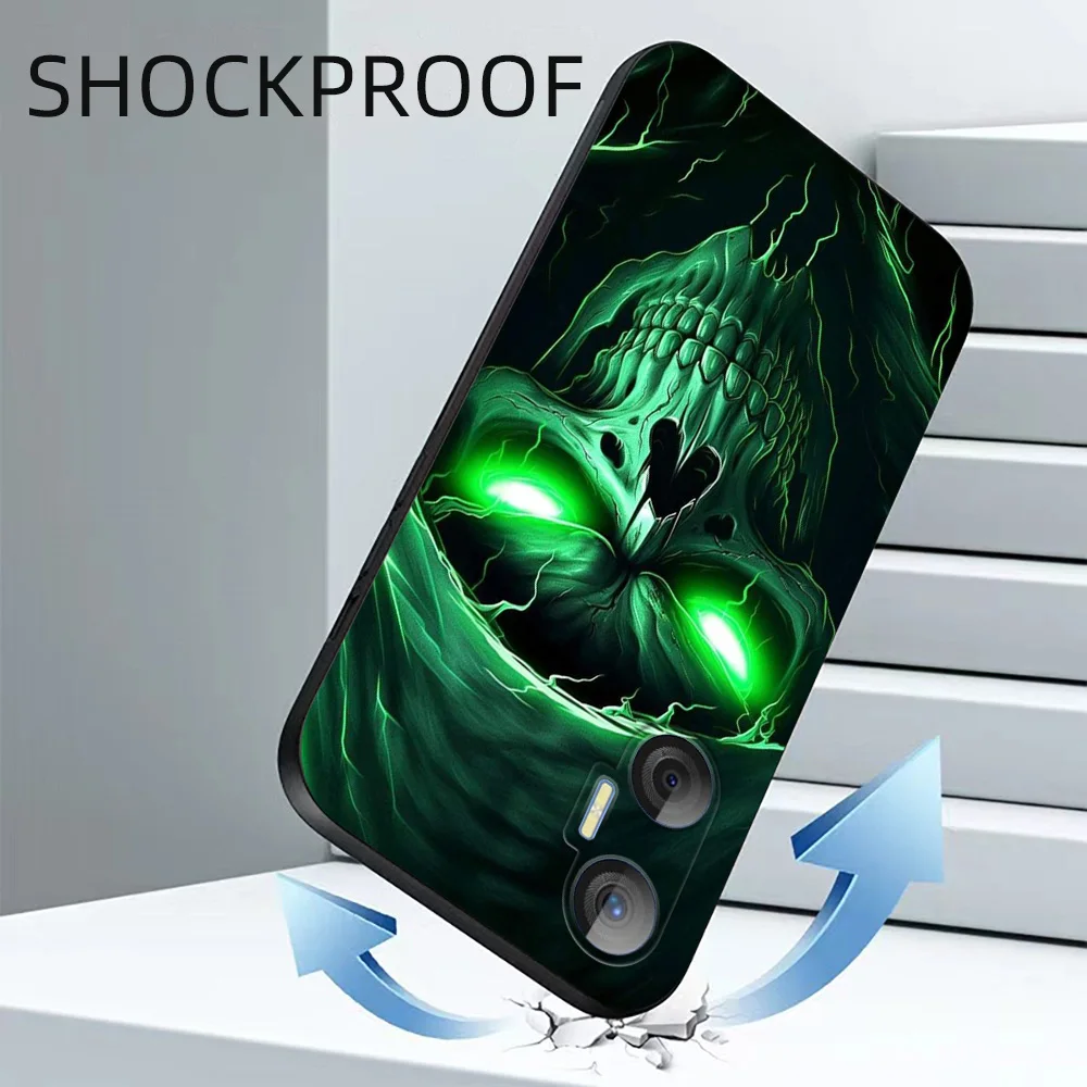 Фотообои для Tecno pova neo чехол LE6J фотообои с черепом скелетом овечкой львом