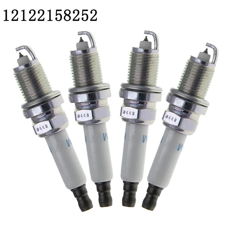 

4pcs/lot 12122158252 Iridium Spark Plug For BMW E46 E60 E65 E70 E81 E88 E90 E92 550i 650i 750i 750Li X5 A6 IZFR6H11 FR7KPP332