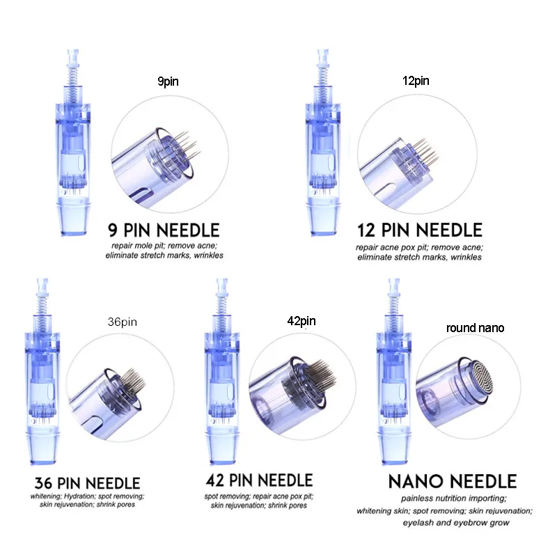 

50/100pcs Electric Derma Pen Needles Bayonet Cartridge for Auto Microneedling Tattoo Needles Micro Needle Tip 9/12/36Pin/Nano