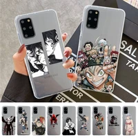anime black clover phone case for samsung s20 s10 lite s21 plus for redmi note8 9pro for huawei p20 clear case
