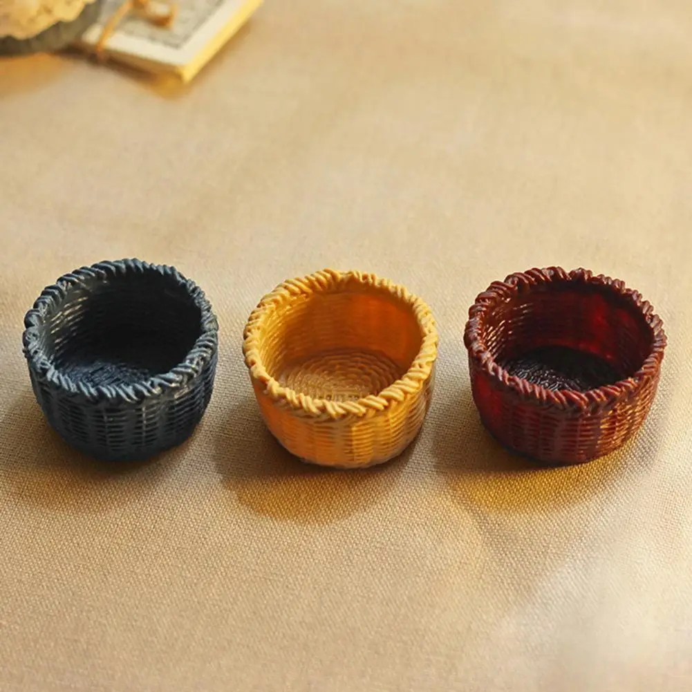 

Креативная легкая имитация корзины для фруктов для детей и родителей, модель кукольного домика, корзина для пикника для детей