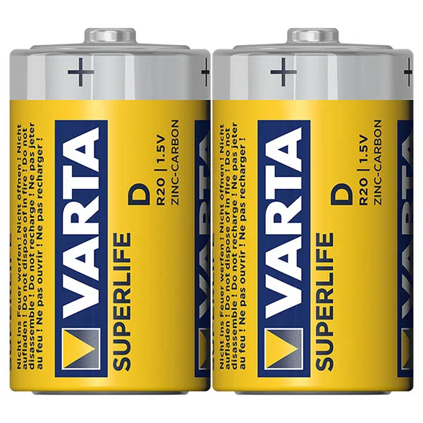 

VARTA SUPERLIFE ÇİNKO BIG size D BATTERY 24LÜ PACKAGE PRICE