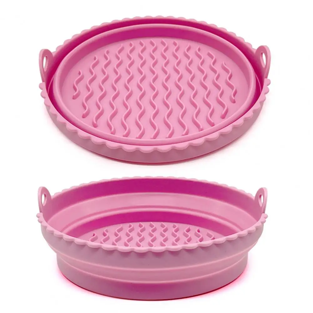 

Baking Tray Useful Food Grade Heat-resistant Silicone Fryers Pot Roasting Pan Home Supply Fryer Pan Baking Tray