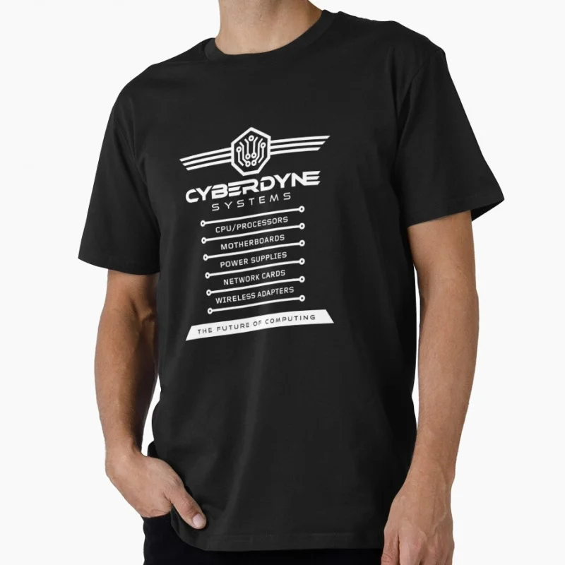 Фото Футболка в стиле ретро-фантастики с изображением Терминатора, 0615, Skynet Cyberdyne Systems, одежда с изображением киборгов, американские размеры S-6XL №1