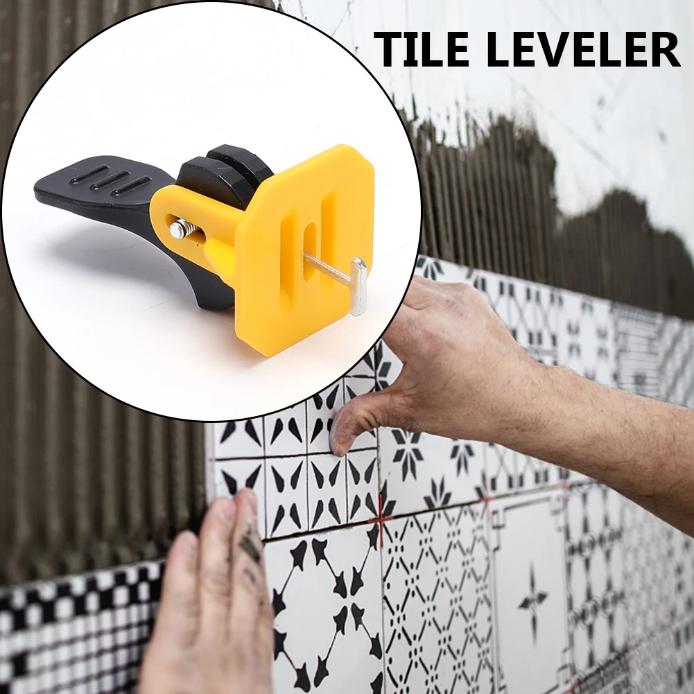 

50pcs Tile Leveler Adjuster Plastic Tile Leveling Positioning System Locator Spacers for Flooring Wall Construction Tools