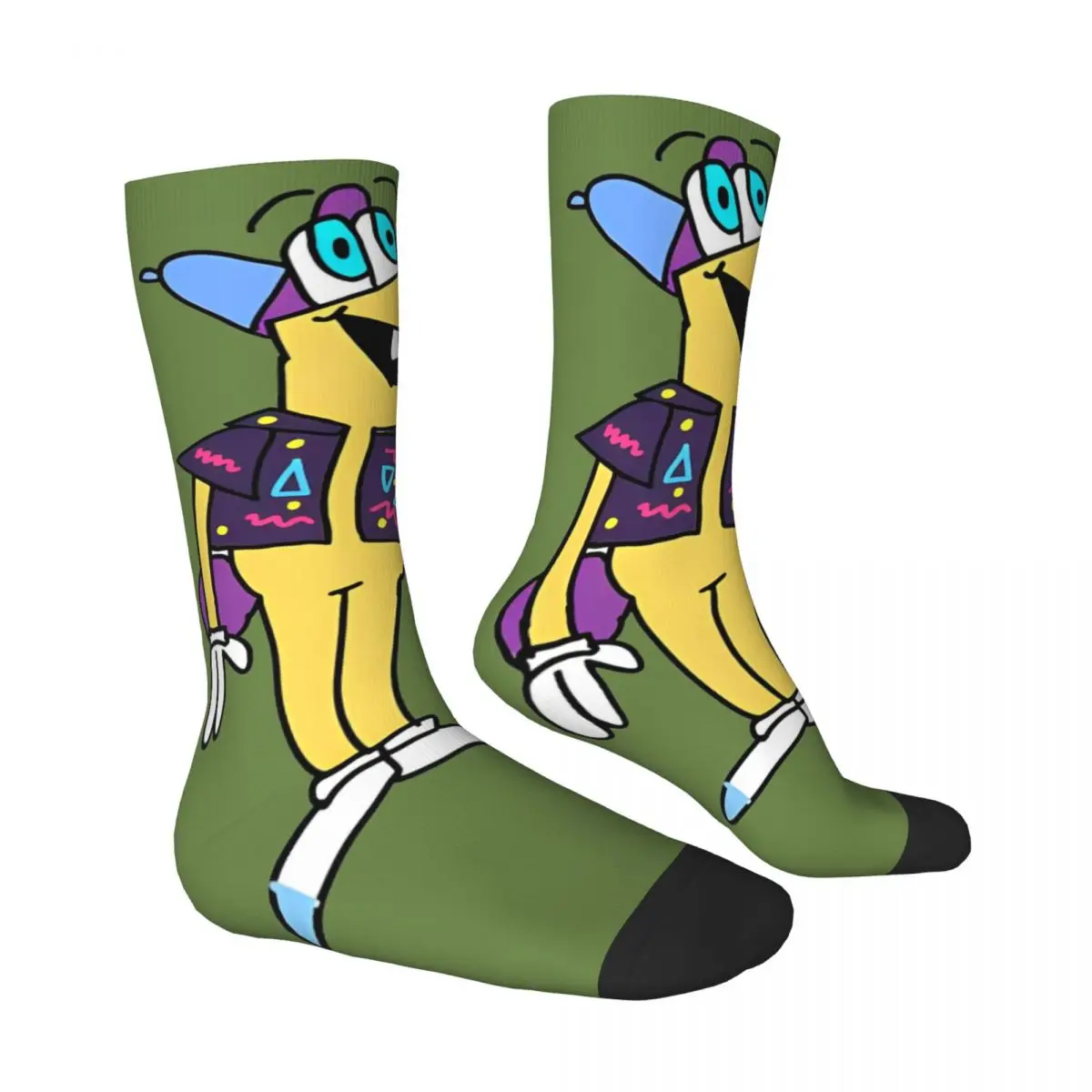 Skarpety męskie Uśmiechnięte przyjaciele Gwimbly Pończochy Jesienne śmieszne miękkie skarpetki Niestandardowe wspinaczkowe antypoślizgowe