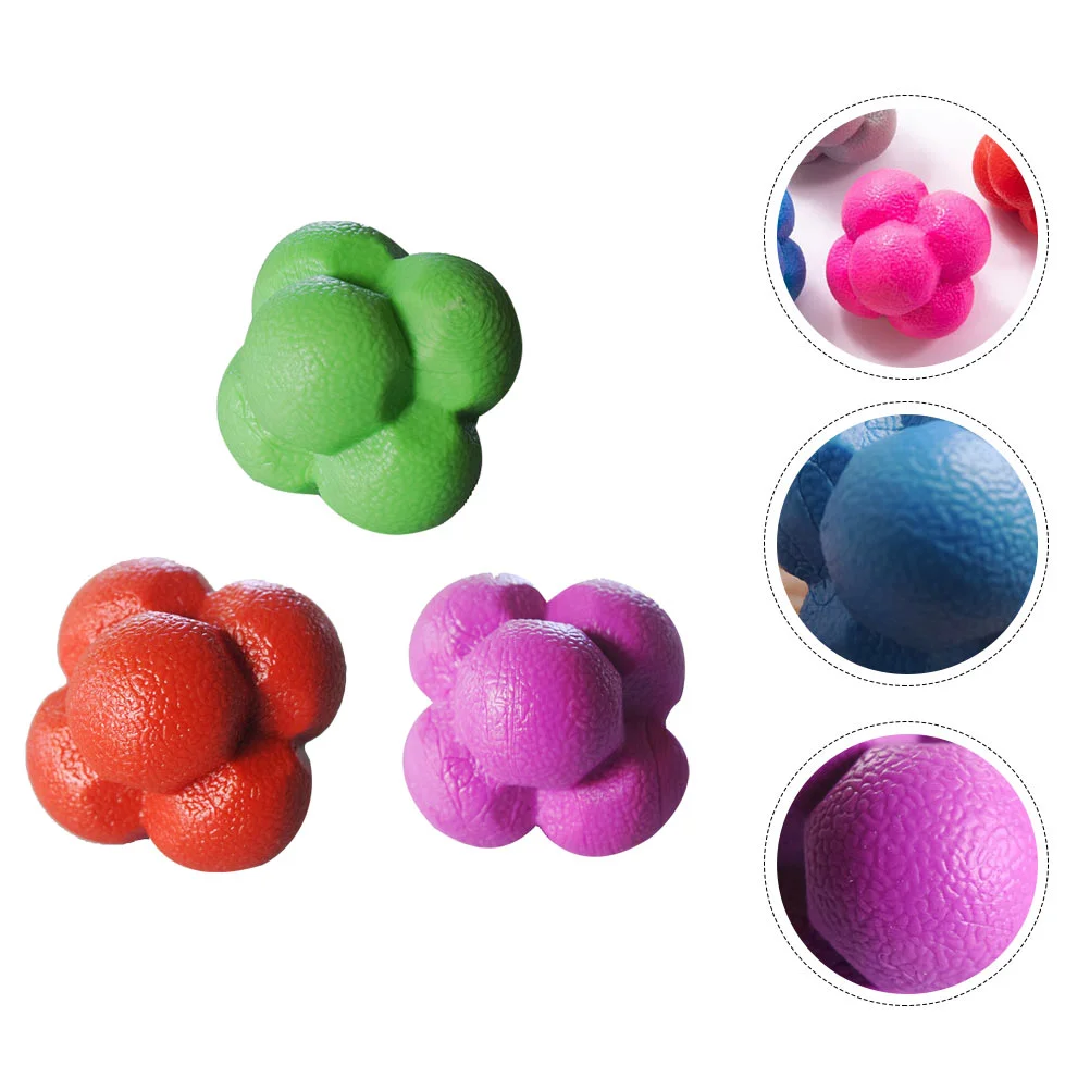 

3 Pcs Excercise Workout Ball Hexagon Agile Training Speed Hexagonal Reaction Fitness