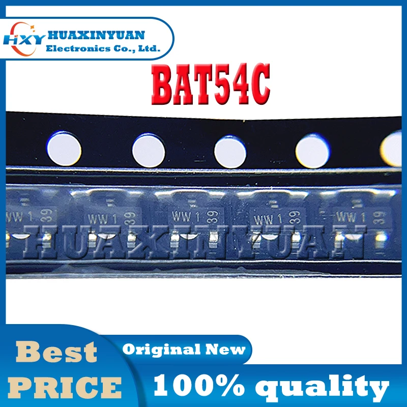20 шт./лот BAT54C BAT54 BAT5 BAT BA SOT-23 Электроника Шоттки диодный Электроника программатор Новый и оригинальный Ic чип