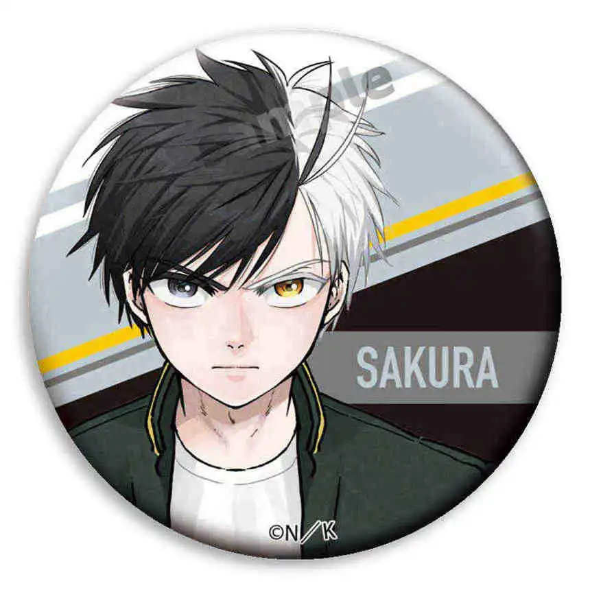 Япония Горячее аниме WIND BREAKER Фигурки Сакура Харука KAJI REN Металлический значок