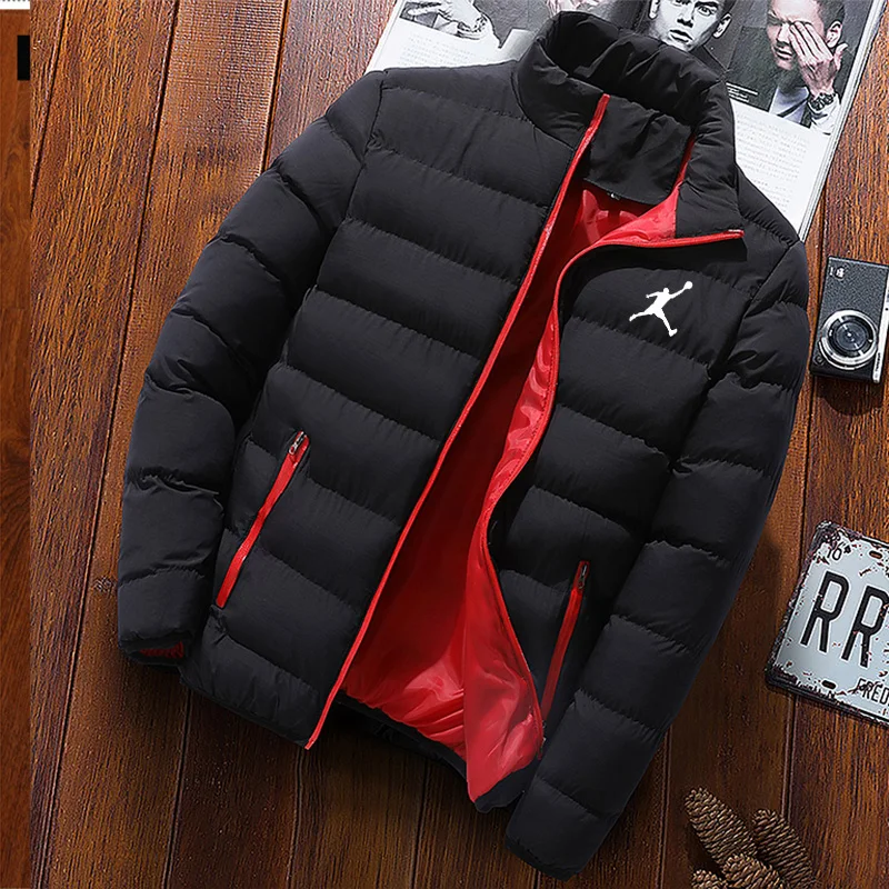 2023 Winter Men's Padded Jacket Middle-aged And Young Large Size Light And Thin Short Padded Jacket Warm Coat