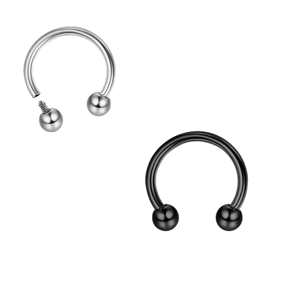 IRONBOX 1 шт. титановая перегородка G23 искусственная Подкова с внутренней резьбой