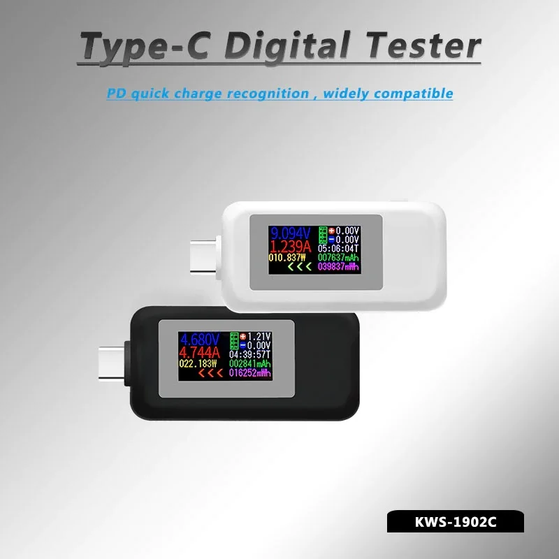 

Color Display USB Tester 0-6.5A Current 4-30V Voltage USB Charger Tester Time Display Mobile Power Detector Battery Test Smart