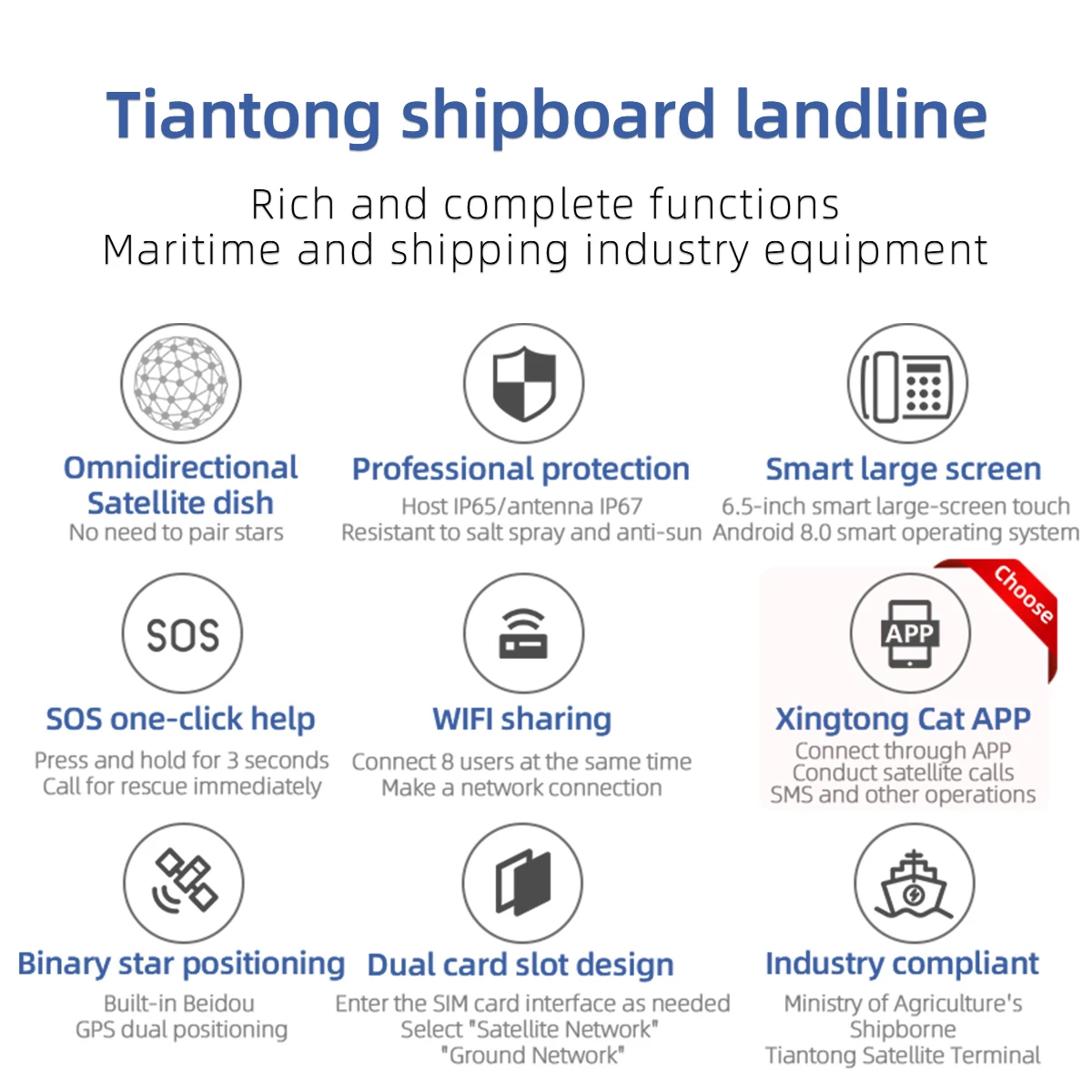 Фото KSUN L1TD SOS Wi-Fi морская рация GPS Beidou Tiantong спутниковый телефон для океанской рыбалки команда аварийно-спасательная помощь №3
